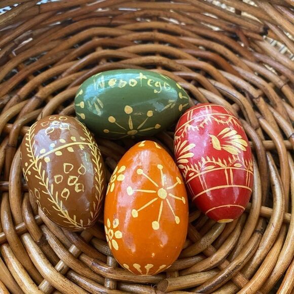 Set of 4 Allelujah Decorative Eggs EUC - Picture 3 of 4